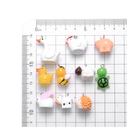 iYOE 10pcs Mix Animal Resin Charms Beads Chicken Turtle Pig Hedgehog Charms For Making Jewelry Supplies DIY Craft Necklace
