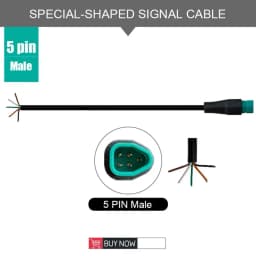 Ebike Shaped Connector 2/3/4/5/6 Pin Cable Hot Sale Waterproof Connector Signal Line Extension Cord Hot Sale Julet Connector