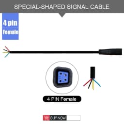 Ebike Shaped Connector 2/3/4/5/6 Pin Cable Hot Sale Waterproof Connector Signal Line Extension Cord Hot Sale Julet Connector