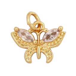 Trendy Butterfly Dragonfly Bird Scorpion Animal Charm Pendant,Cute 18K Gold Necklace Bracelet for Handmade Jewelry Supplies M77