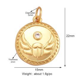 Trendy Butterfly Dragonfly Bird Scorpion Animal Charm Pendant,Cute 18K Gold Necklace Bracelet for Handmade Jewelry Supplies M77