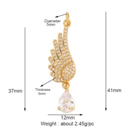 Trendy Butterfly Dragonfly Bird Scorpion Animal Charm Pendant,Cute 18K Gold Necklace Bracelet for Handmade Jewelry Supplies M77