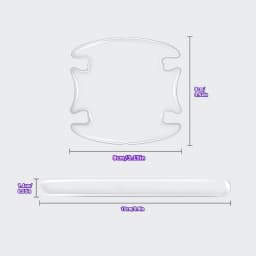 8pc Car Door Handle Bowl Scratch Protective Stickers Universal Invisible Cars Sticker Car Handle Anti-collision Protection Strip