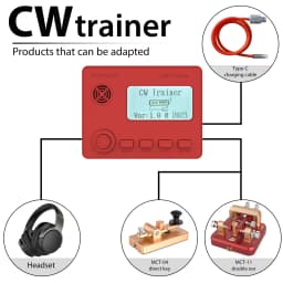 Putikeeg Morse Code Practice Oscillator - Rechargeable CW Trainer For Beginner Practitioners