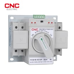 CNC Dual Power Automatic Transfer Switch MCB AC230V 2P 63A Auto/Manual Switching Circuit Breakers 50/60Hz
