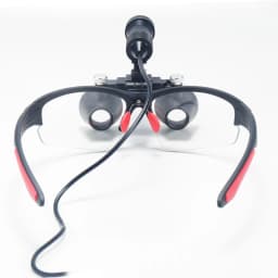 Dental Loupes 2.5/3.5x Black Magnifier Lab Medical Magnification Binocular Magnifier Headlight Headlamp 5W Seperately