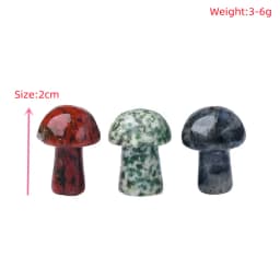 10Pcs Natural Crystal Mini Mushroom Gem Quartz Mushroom Mineral Healing Reiki Home Decoration DIY Crafts Gift Aquarium Stone