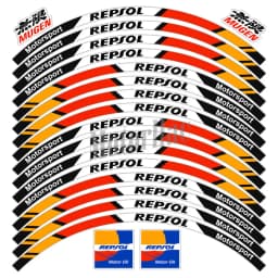 For Repsol CBR CBR650rr Reflective Motorcycle Wheel Sticker Rim Stripe Decal 17" Hub Tape Accessories Waterproof 2023