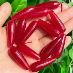 10x30mm Faceted Water Drop Shape Stone Natural Smoky Quartz Angelite Garnet Agates Loose Beads for Jewelry Making DIY Bracelet