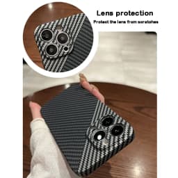 carbon fibre phone case for iphone 17 16 15 14 13 12 11 pro max hard back cover for iphone x xs max Ultra thin camera protection