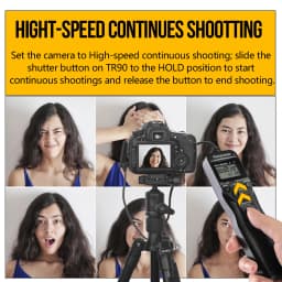 Hanpusen TR90 Camera Time Lapse Intervalometer LCD Timer Remote For Selected Canon Nikon Sony Fujifilm Olympus Pentax Cameras