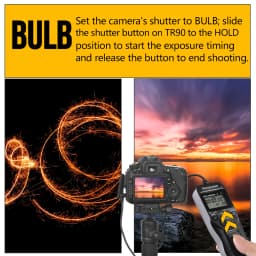 Hanpusen TR90 Camera Time Lapse Intervalometer LCD Timer Remote For Selected Canon Nikon Sony Fujifilm Olympus Pentax Cameras