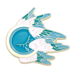 Angel Wings Enamel Pin Seraphim Pure Wings Lapel Pin Decorative Jewelry Brooche Cartoon Animal Accessories Badge for Friend Gift