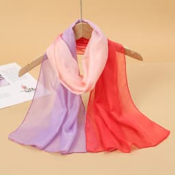 2024 New Print Chiffon Scarf Shawl Women Sunscreen Silk Scarf Turban Long Wrap Beach Travel Outdoor Accessories Trendy Headband
