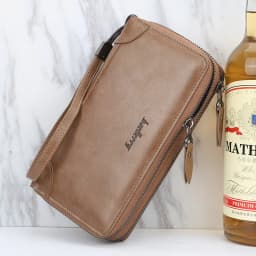 Baellerry Men's Long Purse Men Wallets Double Zipper Men Clutch Wallets Business Large Capacity High Quality Brand Male Purse
