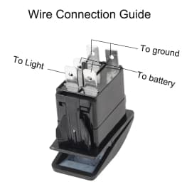 24V 12V Car Light Toggle Switch LED Rear Front Lamps Buttons Automotive Accessories For Boat Caravan Trailer Truck ATV Polaris