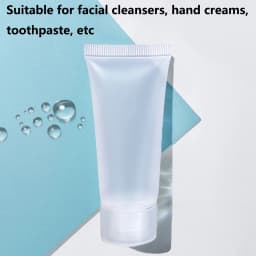 50Pcs 5/10/15ml Frosted Soft Tube With Screw Lid Empty Lotion Squeeze Bottle Refillable Cosmetic Cream Container With Syringe