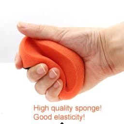Car Waxing Handle Polishing Tool Car Wash Sponge Car Beauty Care Products Waxing Sponge Suit Car Cleaning Accessories for Car