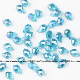 5*8mm 50pcs Briolette Pendant Waterdrop Austrian Crystal Teardrop Glass Loose Beads For Jewelry Making Bracelets DIY Accessories