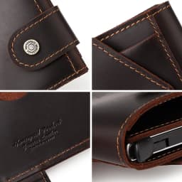Vintage Crazy Horse Leather Men Wallets RFID Protection Mini Metal Card Holder Wallet Zipper Coin Pocket for Man