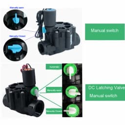 1/2" 3/8'' 3/4" 1" Water Solenoid Valve 220V 12V 24V Normally Closed Nylon Valve For Farm Garden Landscape Irrigation