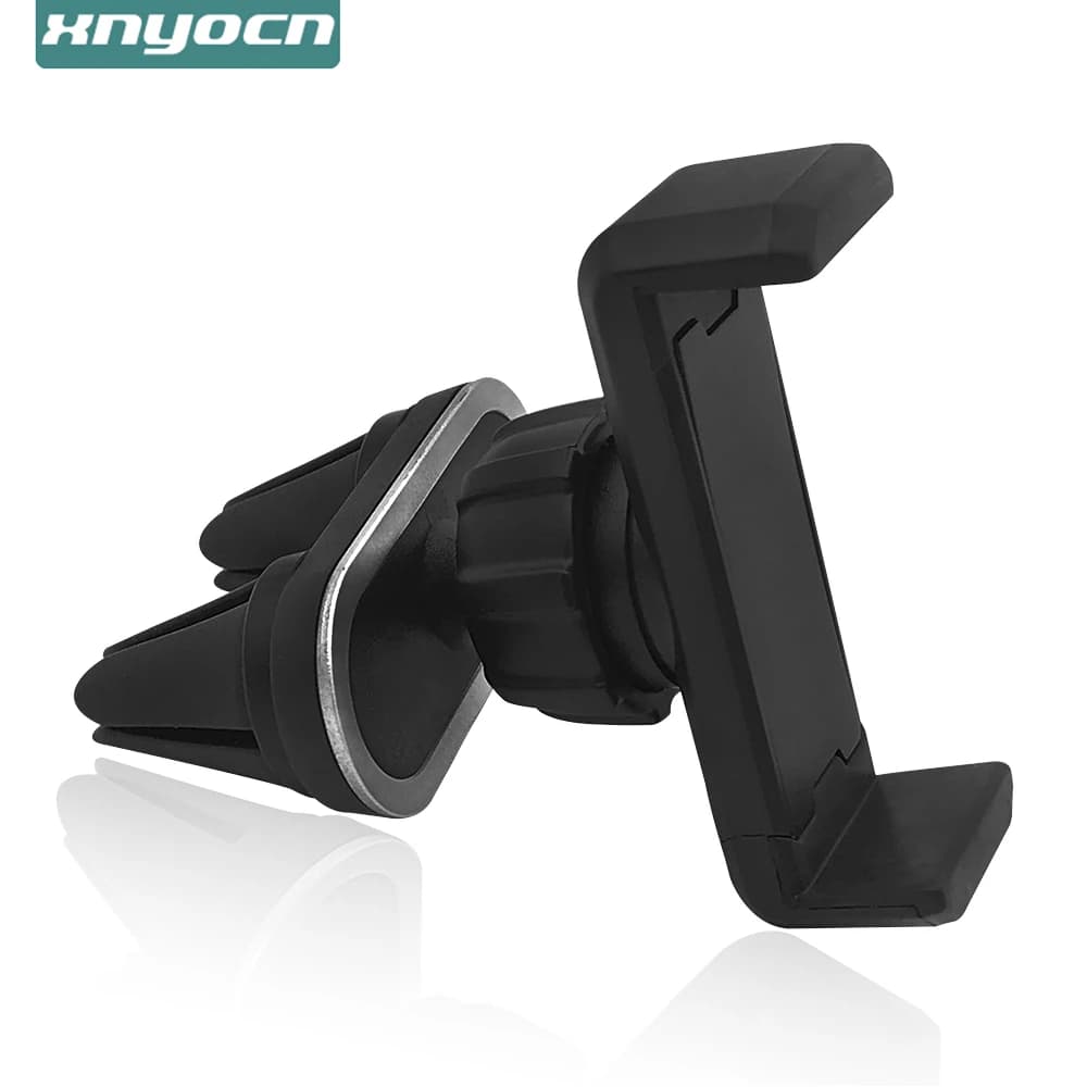 Universal Car Phone Holder Air Vent Holder Double Mount Clips 360 Rotation GPS Holder Stand Cradle for Samsung iPhone LG Xiaomi