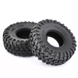 RC 130MM 2.2" Rubber Rocks Tires for 1:10 RC Rock Crawler Axial SCX10 Canyon Trail 105Rims TRX4 TRX6 #8174
