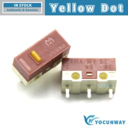 HUANO Silent Micro Switch 20M Clicks Lifespan Mute Button for Computer Mouse 3Pins 0.05A New Authentic Original