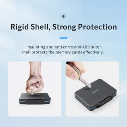 ORICO SD Memory Card Storage Case Micro SD Card Storage Holder Case Waterproof Soft Lining for HDD/CF/SD Card Holder Organizer