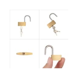Copper Padlock Small Locks for Luggage Case Locker Home Improvement Hardware 20mm 25mm 30mm 40mm 50mm Include 3Keys
