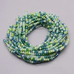 New Color Morgan Jades 2mm Crystal Rondelle Faceted Crystal Glass Beads Round Loose Spacer Beads for Jewelry Making DIY