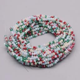 New Color Morgan Jades 2mm Crystal Rondelle Faceted Crystal Glass Beads Round Loose Spacer Beads for Jewelry Making DIY