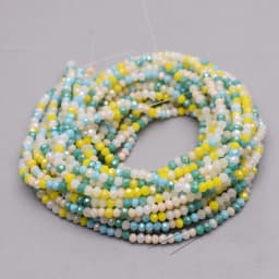 New Color Morgan Jades 2mm Crystal Rondelle Faceted Crystal Glass Beads Round Loose Spacer Beads for Jewelry Making DIY