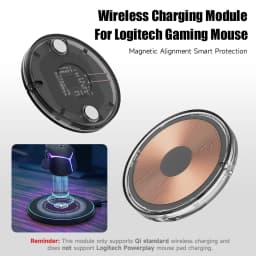 Qi Wireless Charging Module for Logitech G502 X G703 G903 GPW2 G Pro X Superlight Mouse Coin Door Replacement Non Powerplay