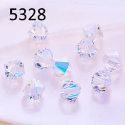 Original Crystal from Austria 5328 Bicone Loose Beads Rhinestone for Jewelry Making Nail Art Bags Cloth Accessories Decoration