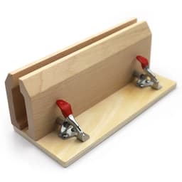 QJH DIY Leather Stitching Sewing Wood Clamp Horizontal Leather Retaining Clip Table Desktop Leather Tool Portable Horse Clamp