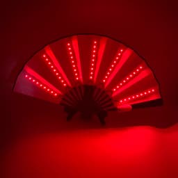 Luminous Folding LED Fan Dancing Light Fan Flashing For Night Music Show Rave Festival Accessories Glowing In The Dark Party