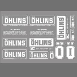 Motorcycle Shock Absorber Sunscreen Transparent Decorative Decal Shock Absorber Waterproof for Ohlins Sticker Logo