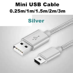 3M 1M 0.25M Mini USB 5 pin Cable Mini USB to USB Fast Data Charger Short Cable for MP3 MP4 Player Car DVR GPS Digital Camera HDD