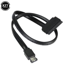 5V 50cm ESATA to SATA7+15 Pin Hard Disk Data Cable ESATA USB to Sata 22Pin Connection Adpter Cable