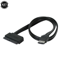 5V 50cm ESATA to SATA7+15 Pin Hard Disk Data Cable ESATA USB to Sata 22Pin Connection Adpter Cable