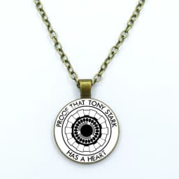 New Arrival Necklace Jewelry Proof That Tony Stark Has A Heart Glass Cabochon Pendant Chain Necklace Men Women Birthday Gift