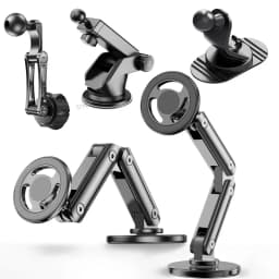 Magnetic Car Phone Holder Alloy 360 Rotation Foldable Phone Stand for Iphone 14 13 12 11 Pro Max Samsung S23 Xiaomi In Car Mount