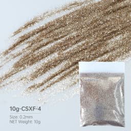 10g Sparkling Gold Silver Glitter Powder Nail Decoration Chrome Pigment 0.2mm Loose Sequins Birthday Party Nails Art Accessories