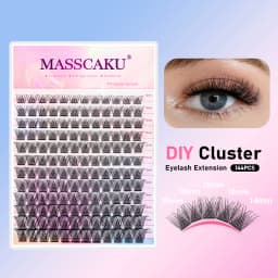 Mix Color 144 Russian Volume MASSCAKU False Eyelashes Natural Soft DIY Cluster Segment Lashes Cute Deer Rainbow Eyelashes