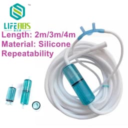 PVC/ Silicone High-Flow Hydrogen / Oxygen Nasal Cannula Headset Nasal Type Hydrogen Inhalation Machine Suction Tube