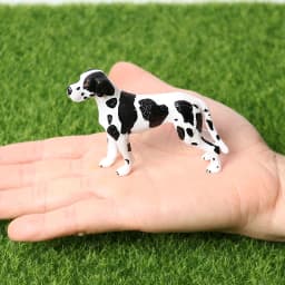 Realistic Dog Animal Figurine Set Retriever Shepherd Saint Bernard Bull Terrier Puppy Models, Kids Birthday Gift Table Decor Toy