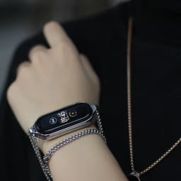 Necklace for Mi Band 10 9 8 7 6 5 Smart Bracelet Strap for Mi Band 9 Metal Wristband for Mi Band 7 6 Hanging Neck Decoration