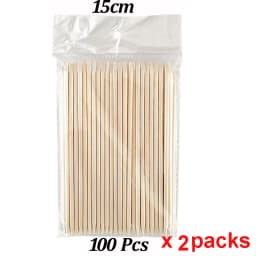 500/200/100 Wood Cuticle Pusher Sticks 63/75/95/105/127/150/178MM For Gel Polish Remove Clean Pedicure DIY Design Dotting Tool