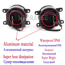 Fog Lights for Ford Focus MK7 MK2 MK3 Fusion Transit Fiesta Tourneo Ranger Explorer LED Foglights Headlight Car accessories
